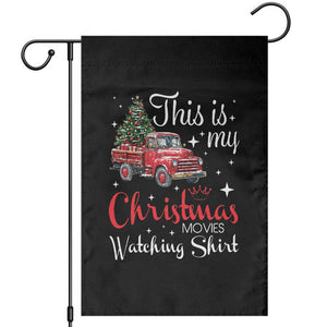 This Is My Christmas Movie Watching Garden Flag Vintage Red Truck TS11 Black Print Your Wear