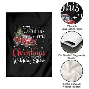 This Is My Christmas Movie Watching Garden Flag Vintage Red Truck TS11 Print Your Wear