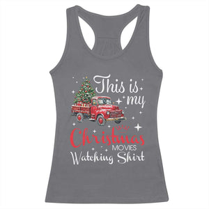 This Is My Christmas Movie Watching Racerback Tank Top Vintage Red Truck TS11 Charcoal Print Your Wear