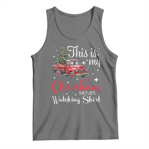 This Is My Christmas Movie Watching Tank Top Vintage Red Truck TS11 Black Heather Print Your Wear