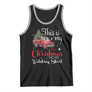 This Is My Christmas Movie Watching Tank Top Vintage Red Truck TS11 Black Athletic Heather Print Your Wear