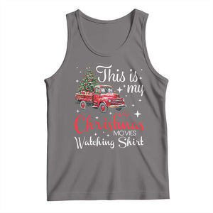 This Is My Christmas Movie Watching Tank Top Vintage Red Truck - Print Your Wear