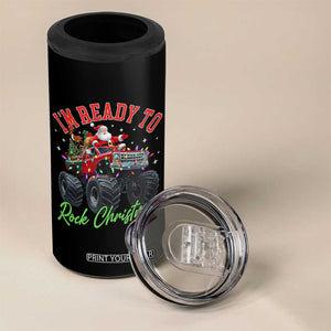 Christmas Monster Truck 4 in 1 Can Cooler Tumbler I Am Ready To Rock Xmas Santa TS11 Print Your Wear