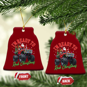 Christmas Monster Truck Ceramic Ornament I Am Ready To Rock Xmas Santa TS11 Print Your Wear