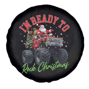 Christmas Monster Truck Spare Tire Cover I Am Ready To Rock Xmas Santa TS11 Print Your Wear