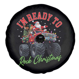 Christmas Monster Truck Spare Tire Cover I Am Ready To Rock Xmas Santa TS11 Print Your Wear
