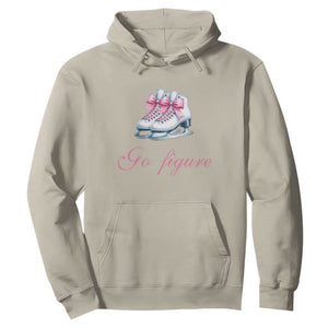 Figure Skater Hoodie Go Figure Coquette Pink Bow Ice Skating TS11 Sand Print Your Wear