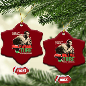 Stokely Carmichael Quote Ceramic Ornament The Secret Of Life Is To Have No Fear It's The Only Way To Function TS11 Print Your Wear