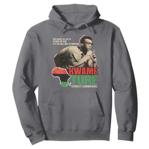 Stokely Carmichael Quote Hoodie The Secret Of Life Is To Have No Fear It's The Only Way To Function TS11 Charcoal Print Your Wear