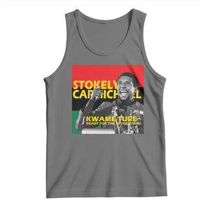 Stokely Carmichael Quote Tank Top Ready For The Revolution Black History Month TS11 Black Heather Print Your Wear