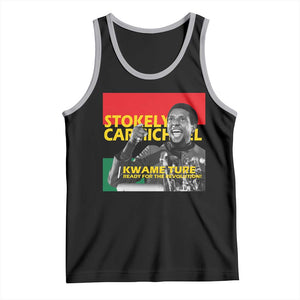 Stokely Carmichael Quote Tank Top Ready For The Revolution Black History Month TS11 Black Athletic Heather Print Your Wear