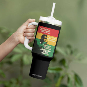 Stokely Carmichael Quote Tumbler With Handle You Can Have Injustice And Have Peace And Be Enslaved TS11 Print Your Wear