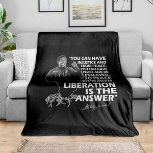 Stokely Carmichael Quote Throw Blanket You Can Have Injustice And Have Peace And Be Enslaved Black History Month TS11 Print Your Wear