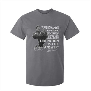 Stokely Carmichael Quote T Shirt For Kid You Can Have Injustice And Have Peace And Be Enslaved Black History Month TS11 Charcoal Print Your Wear