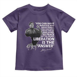 Stokely Carmichael Quote Toddler T Shirt You Can Have Injustice And Have Peace And Be Enslaved Black History Month TS11 Purple Print Your Wear