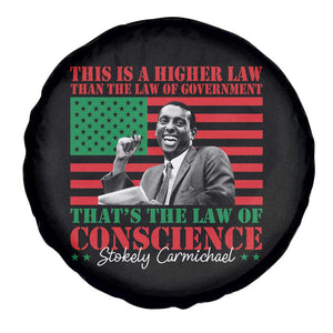 Stokely Carmichael Spare Tire Cover That's The Law Of Conscience American Flag TS11 Print Your Wear