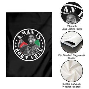 Stokely Carmichael Garden Flag A Man Is Born Free Kwame Ture Civil Rights Leader TS11 Print Your Wear