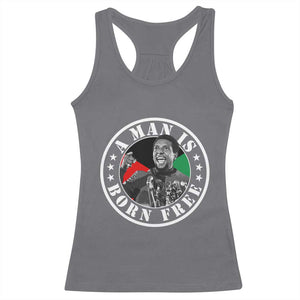 Stokely Carmichael Racerback Tank Top A Man Is Born Free Kwame Ture Civil Rights Leader TS11 Charcoal Print Your Wear