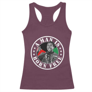Stokely Carmichael Racerback Tank Top A Man Is Born Free Kwame Ture Civil Rights Leader TS11 Maroon Print Your Wear