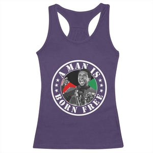 Stokely Carmichael Racerback Tank Top A Man Is Born Free Kwame Ture Civil Rights Leader TS11 Purple Print Your Wear