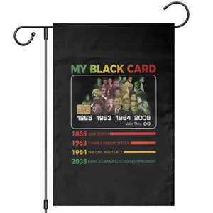 Black History Garden Flag My Black Card Greatest African American Leaders TS11 Black Print Your Wear