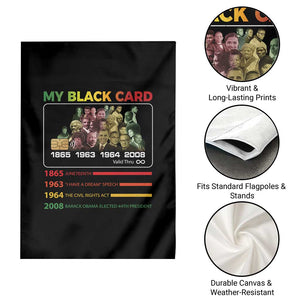 Black History Garden Flag My Black Card Greatest African American Leaders TS11 Print Your Wear