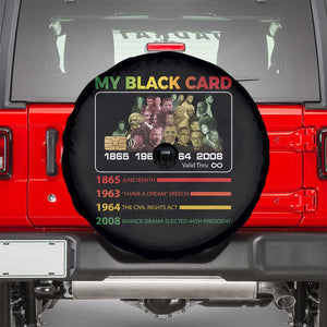 Black History Spare Tire Cover My Black Card Greatest African American Leaders TS11 Black Print Your Wear