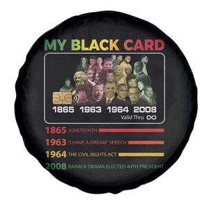 Black History Spare Tire Cover My Black Card Greatest African American Leaders TS11 Print Your Wear