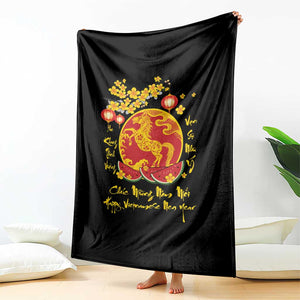 Vietnamese Lunar New Year 2026 Throw Blanket Chuc Mung Nam Moi Tet Holiday Horse Zodiac TS11 Print Your Wear