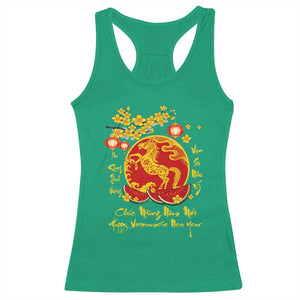 Vietnamese Lunar New Year 2026 Racerback Tank Top Chuc Mung Nam Moi Tet Holiday Horse Zodiac TS11 Irish Green Print Your Wear