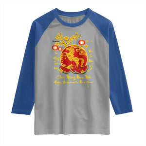 Vietnamese Lunar New Year 2026 Raglan Shirt Chuc Mung Nam Moi Tet Holiday Horse Zodiac TS11 Sport Gray Royal Print Your Wear