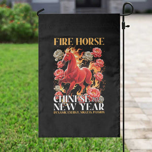 Year of The Fire Horse 2026 Garden Flag Chinese New Year Peony Flower TS11 Print Your Wear