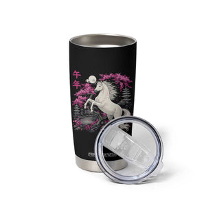 Japanese New Year 2026 Tumbler Cup Year Of The Horse Sakura Cherry Blossom Shrine TS11 Print Your Wear