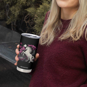 Japanese New Year 2026 Tumbler Cup Year Of The Horse Sakura Cherry Blossom Shrine TS11 Print Your Wear