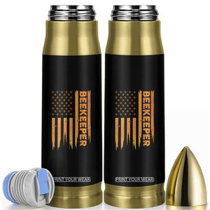 Beekeeping American Flag Honeycomb Honey Bees Beekeeper Bullet Tumbler TS11 Black Print Your Wear