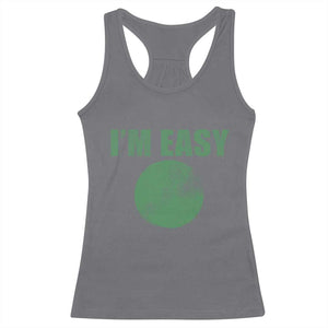 Funny I'm Easy Snowboard Ski Racerback Tank Top Green Circle Retro Mountain Sign TS11 Charcoal Print Your Wear