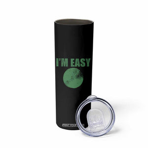Funny I'm Easy Snowboard Ski Skinny Tumbler Green Circle Retro Mountain Sign TS11 Print Your Wear