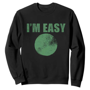 Funny I'm Easy Snowboard Ski Sweatshirt Green Circle Retro Mountain Sign TS11 Black Print Your Wear