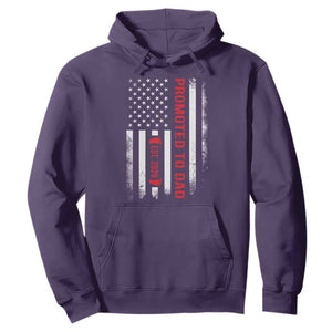 Promoted To Dad Est 2026 Hoodie New Dad 2026 Baby Announcement TS11 Purple Print Your Wear