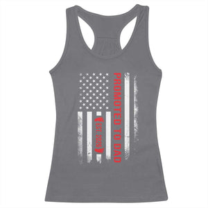 Promoted To Dad Est 2026 Racerback Tank Top New Dad 2026 Baby Announcement TS11 Charcoal Print Your Wear