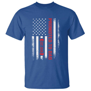 Promoted To Dad Est 2026 T Shirt - New Dad 2026 Baby Announcement Father Gift Tee TS11 Royal Blue Print Your Wear