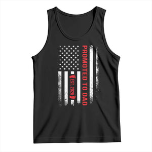 Promoted To Dad Est 2026 Tank Top New Dad 2026 Baby Announcement TS11 Black Print Your Wear