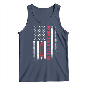 Promoted To Dad Est 2026 Tank Top New Dad 2026 Baby Announcement TS11 Navy Print Your Wear