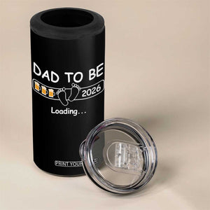 Funny Dad To Be 2026 Loading 4 in 1 Can Cooler Tumbler New Dad Beer Lover TS11 Print Your Wear