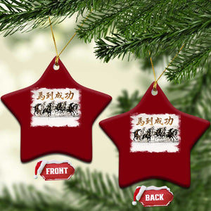 Year of The Horse 2026 Ceramic Ornament Gallop Of The 8 Horses Lunar New Year TS11 Print Your Wear