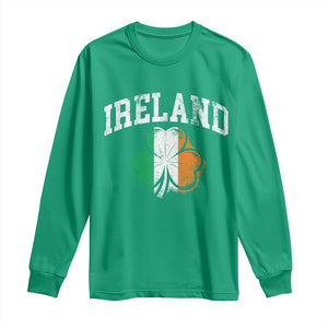 Irish Pride Long Sleeve Shirt Ireland Shamrock Flag St Patricks Day TS11 Irish Green Print Your Wear