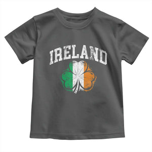 Irish Pride Toddler T Shirt Ireland Shamrock Flag St Patricks Day TS11 Dark Heather Print Your Wear