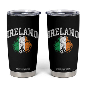 Irish Pride Tumbler Cup Ireland Shamrock Flag St Patricks Day TS11 Black Print Your Wear