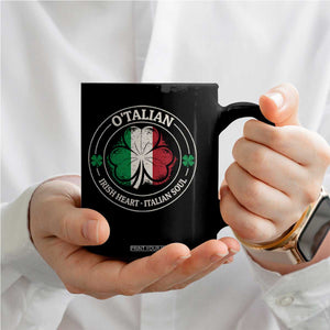 Irish Italian Pride Coffee Mug O'Talian Irish Heart Italian Soul St Patricks Day TS11 Print Your Wear