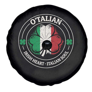 Irish Italian Pride Spare Tire Cover O'Talian Irish Heart Italian Soul St Patricks Day TS11 Print Your Wear